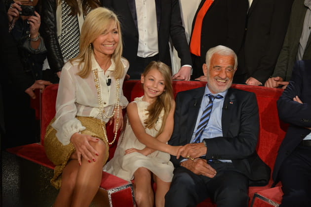 Natty son ex femme, Stella sa fille et Jean-Paul Belmondo en 2013