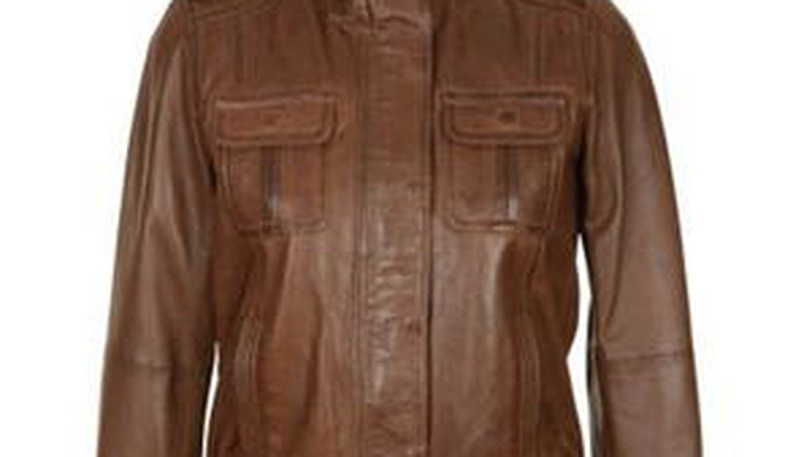 Le blouson en cuir de Naf Naf