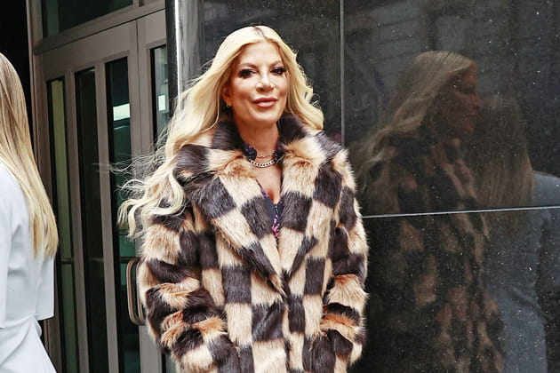 Tori Spelling dans les rues de New York en 2023