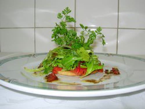 Tarte de tomates confites