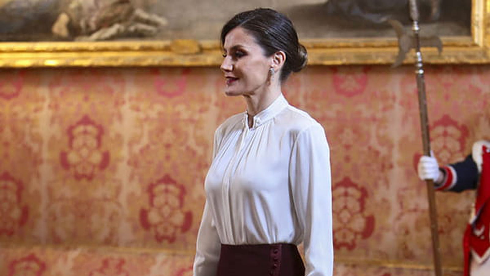 Letizia d'Espagne le 22 janvier 2019