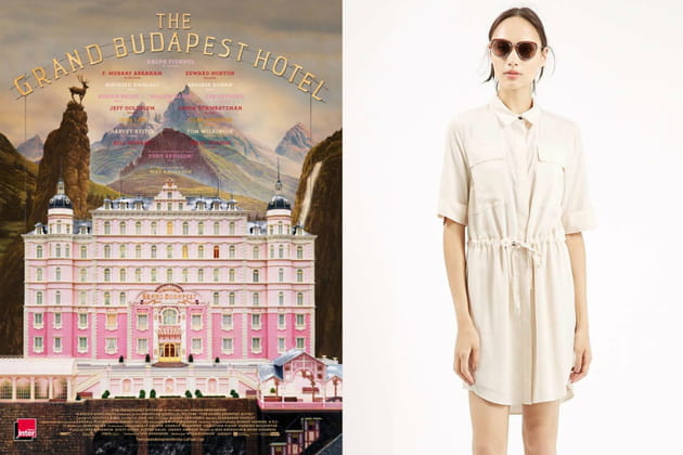 Une robe-chemise beige façon Agatha dans "The Grand Budapest Hotel"