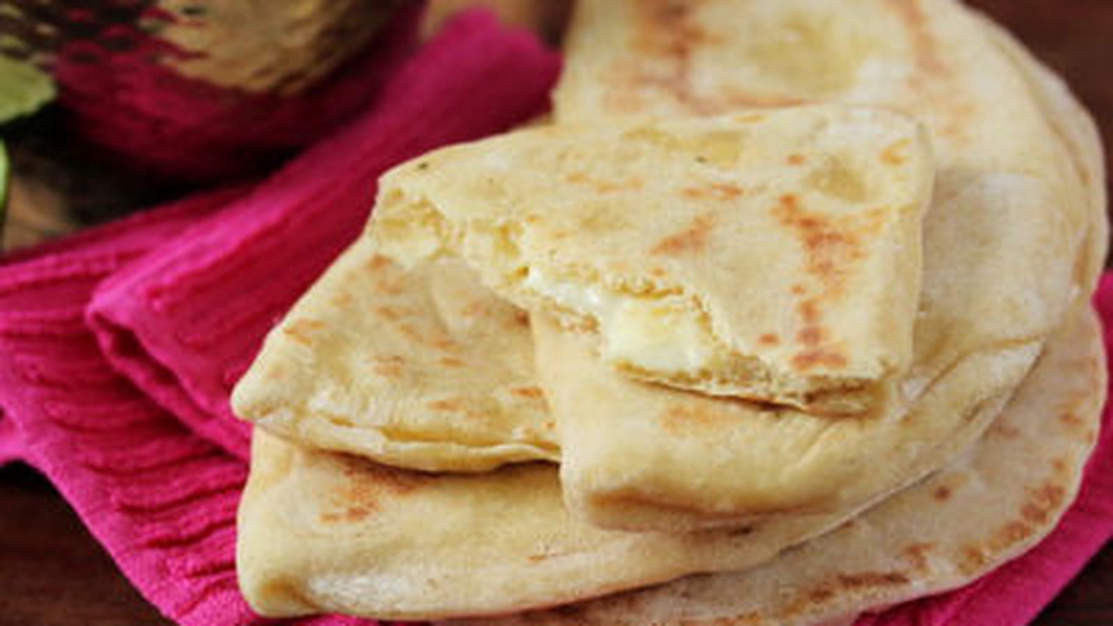 Cheese naan La vache qui rit et curry de poulet