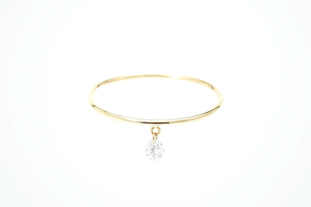 Bague diamant suspendu de Pers&eacute;e