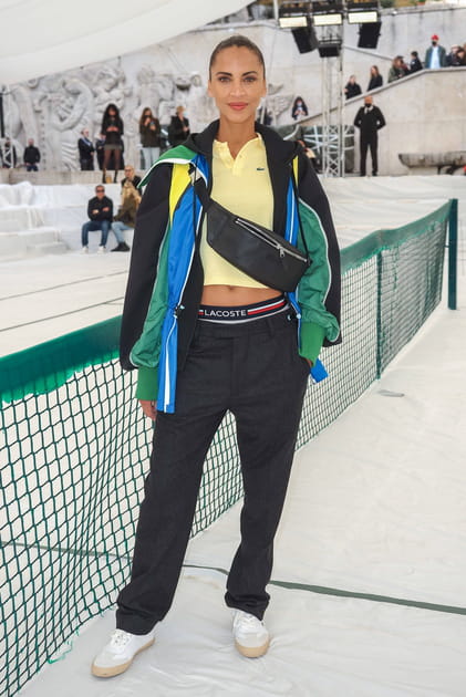 Noémie Lenoir en ensemble Lacoste