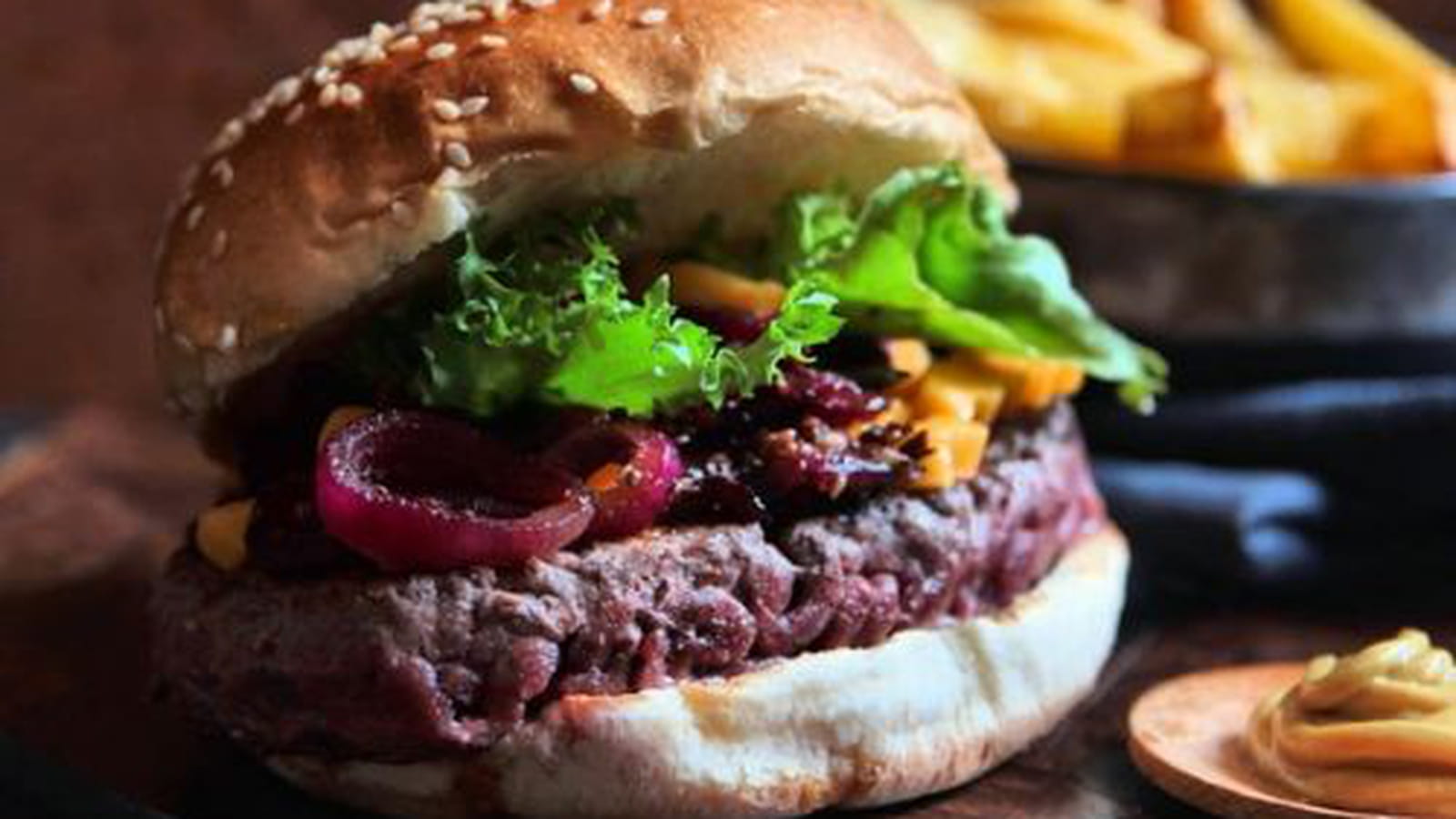Cheeseburger aux graines de sésame