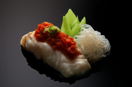 Vapeur de filet de turbot au cordiceps