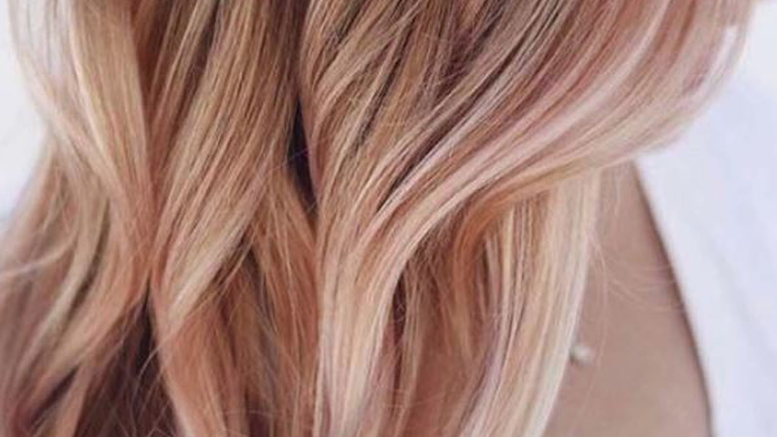 Balayage blond rosé