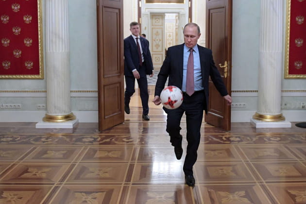 Vladimir Poutine s'est reconverti dans le foot