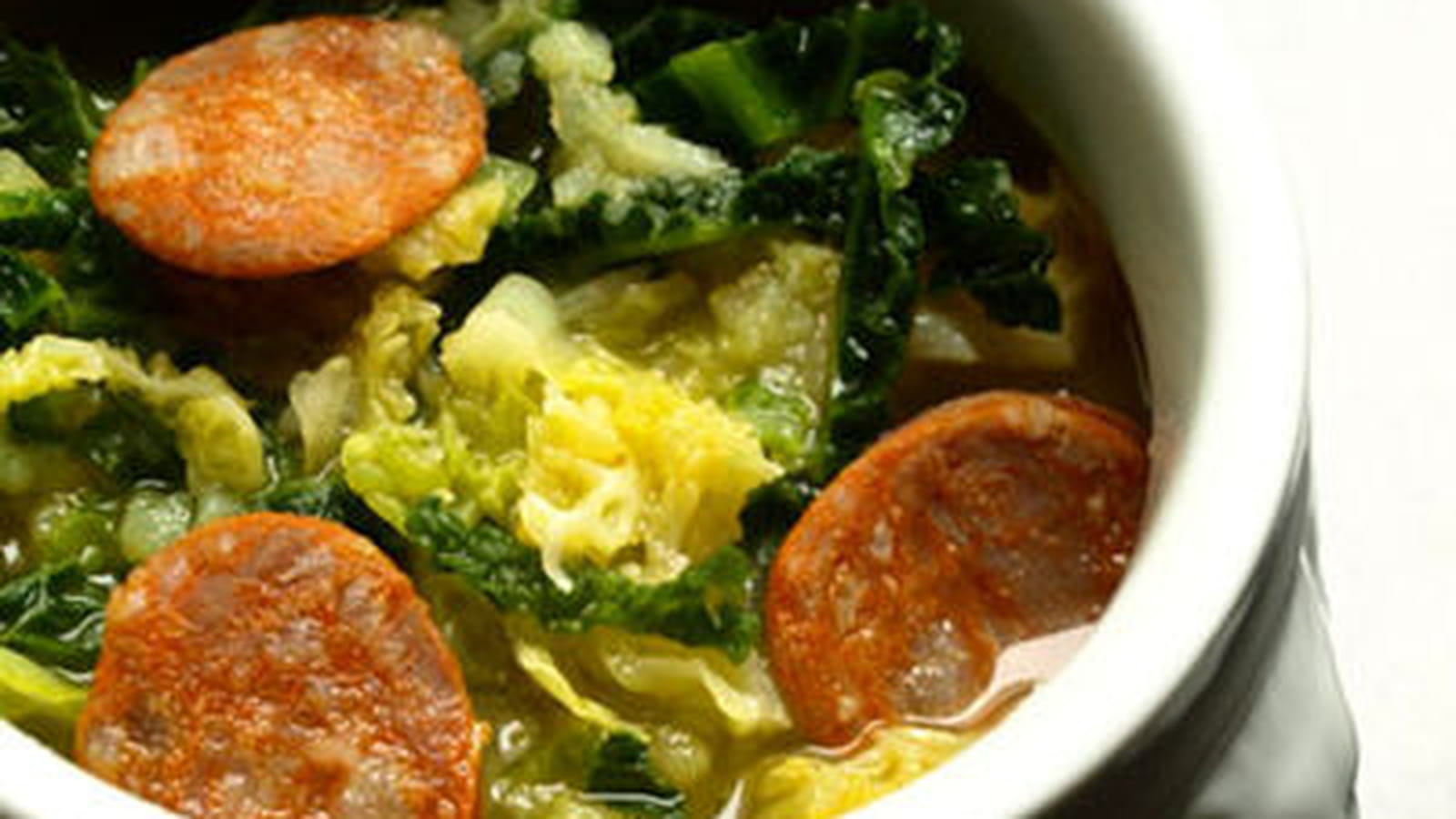 Soupe au chou façon caldo verde