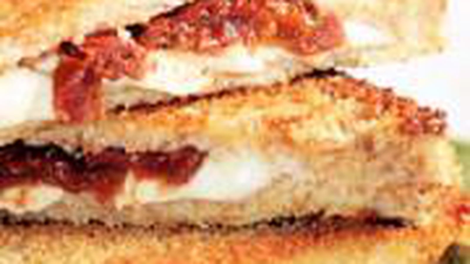 Croque pané tomate mozzarella
