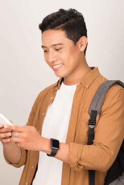 La raie sur le côté