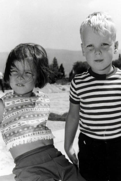 Caroline de Monaco et le prince Albert, septembre 1961