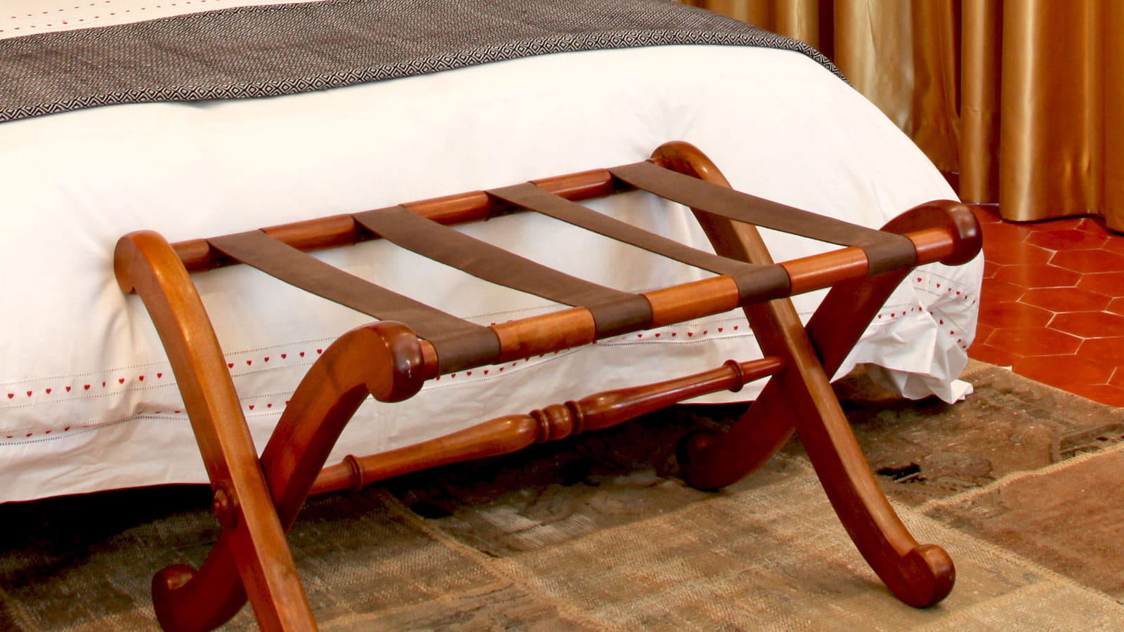 Porte-bagages en bois