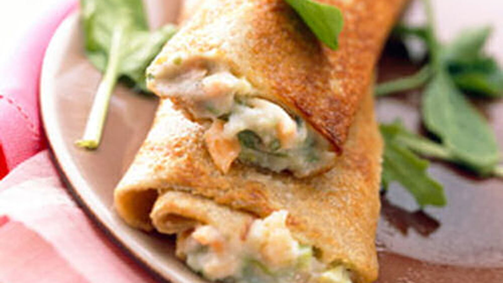 Crêpes salées au saumon