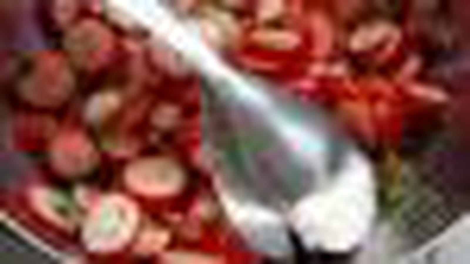 Salade de radis roses