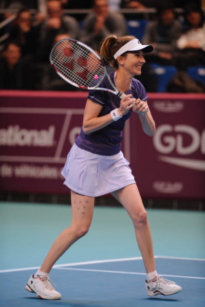 La joueuse de tennis Monica Seles à Paris en 2012