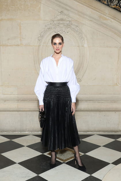 Chiara Ferragni au d&eacute;fil&eacute; Dior
