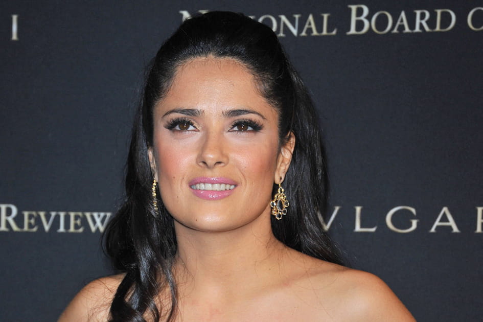 La bouche nude de Salma Hayek