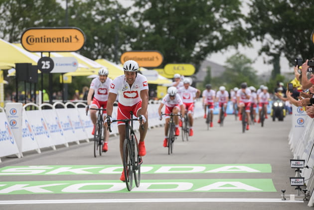 Laurent Maistret sur la ligne d'arrivée