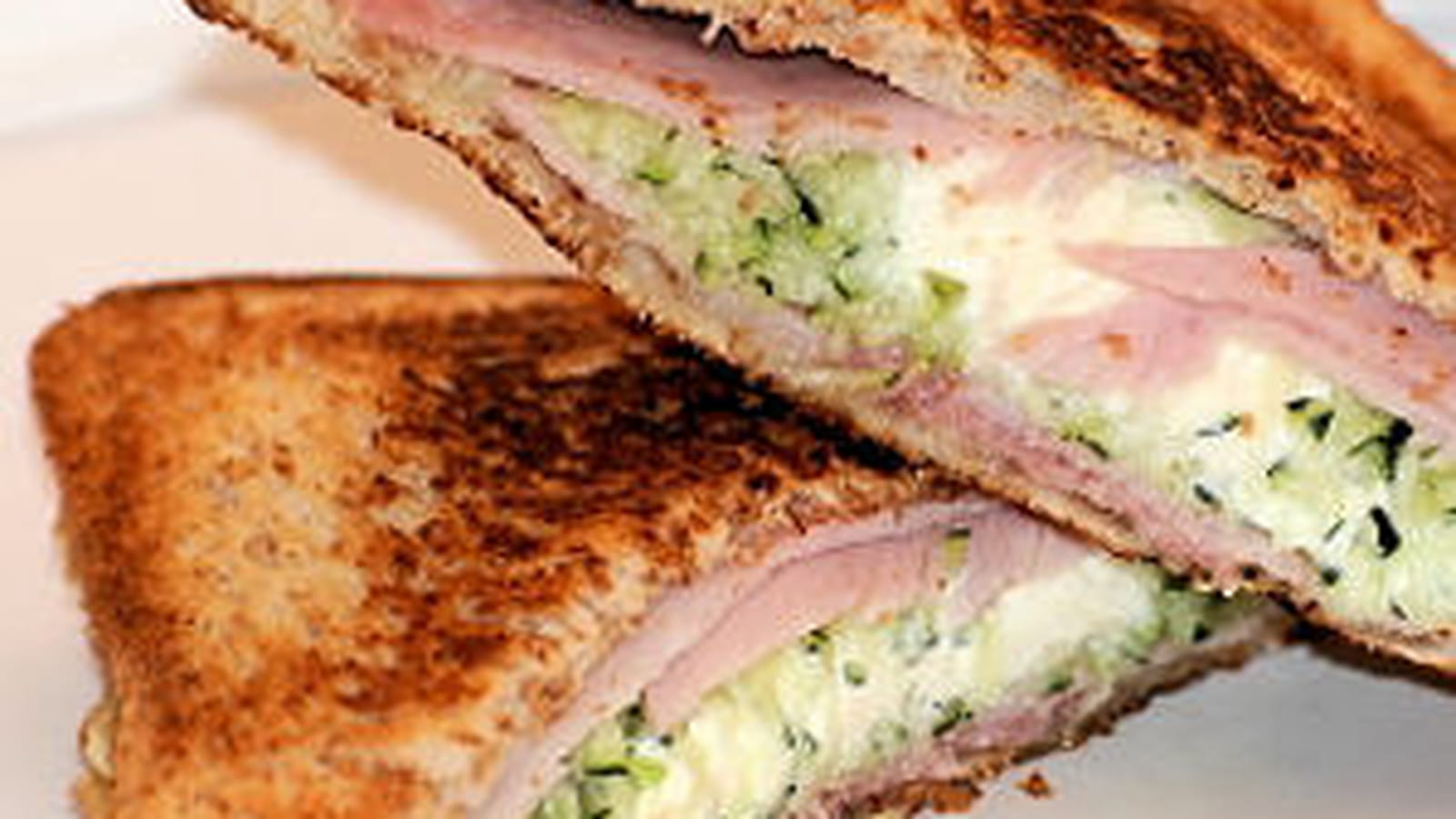Croque courgette-kiri-jambon