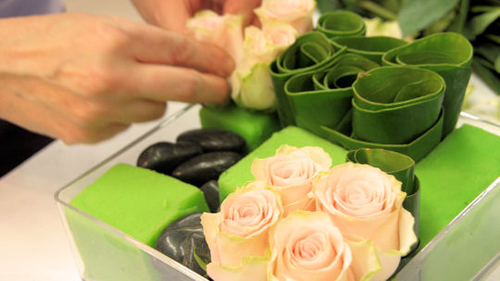 On ajoute les roses