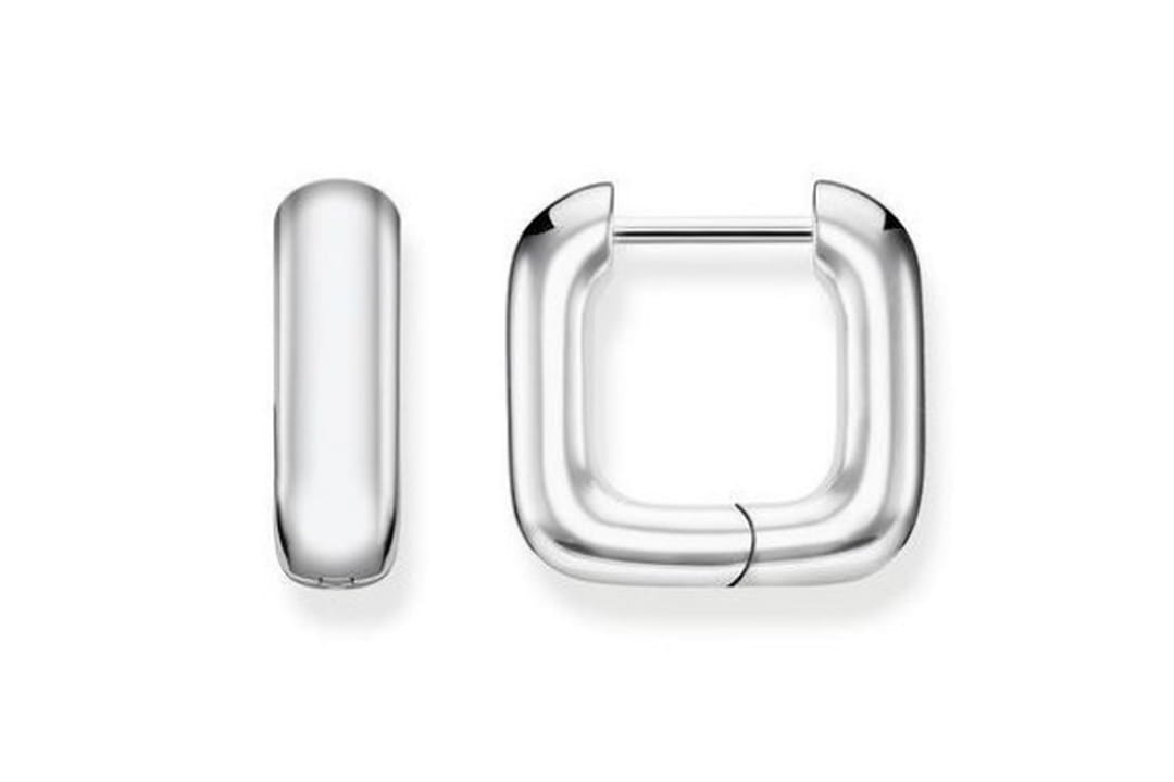 THOMAS SABO Boucles D'oreilles Créoles Thomas Sabo En Argent 925 Et Oxydes Femme Argent