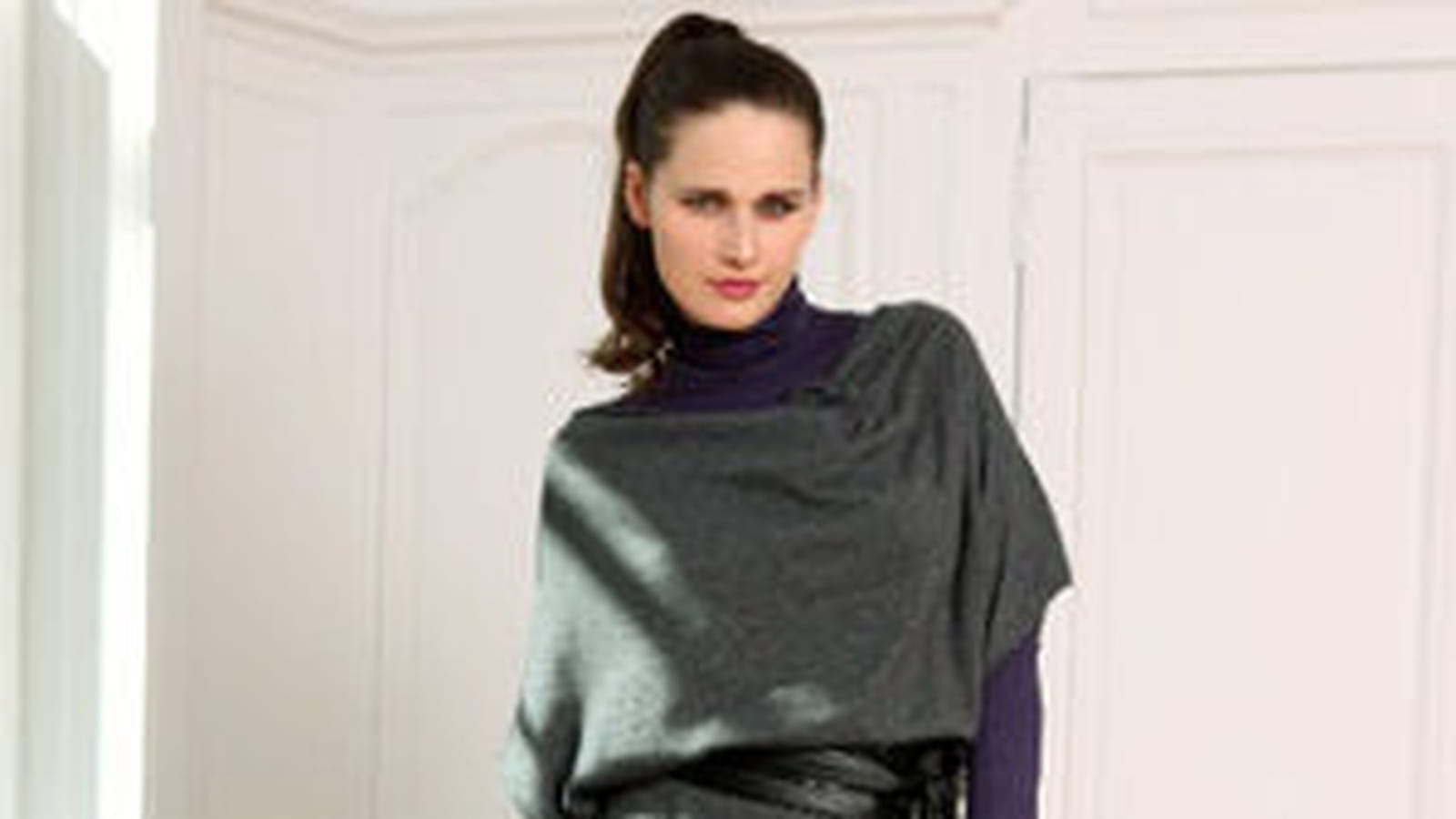 La robe en maille à col broché de Promod