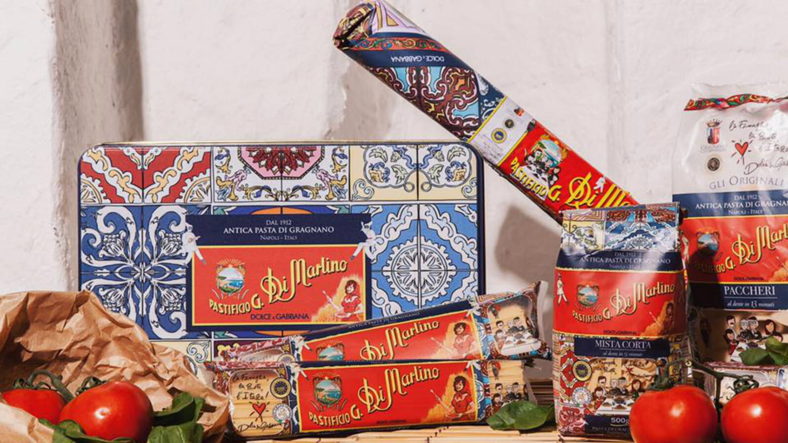 Paquets de pâtes Dolce & Gabbana