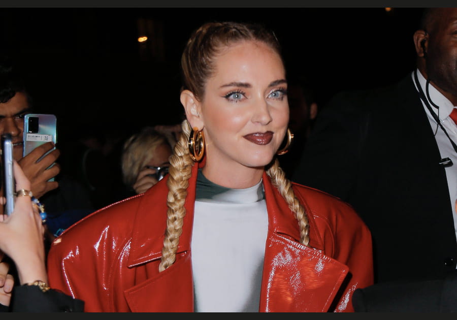 Les tresses plaqu&eacute;es de Chiara Ferragni