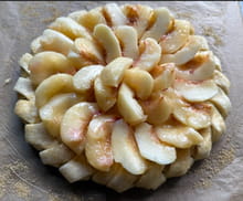 Tarte fine aux nectarines blanches : Etape 3