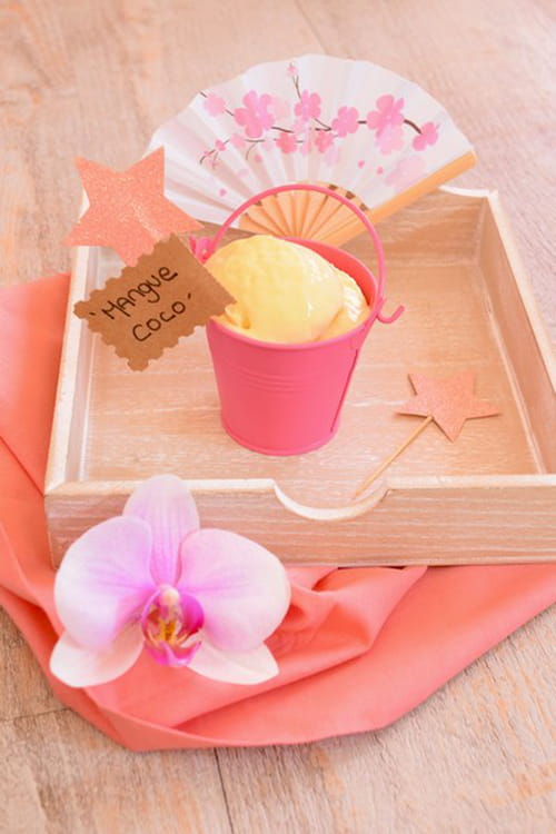 Yaourt glacé à la mangue et au lait de coco