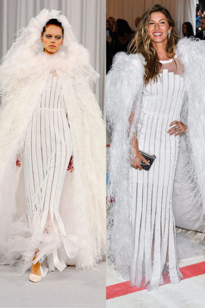 Défilé Chanel haute couture printemps-été 2007 vs Gisele Bündchen en 2023