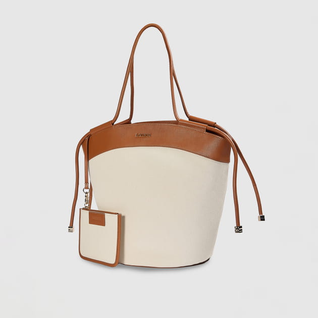 Beige Isha Tote Bag
