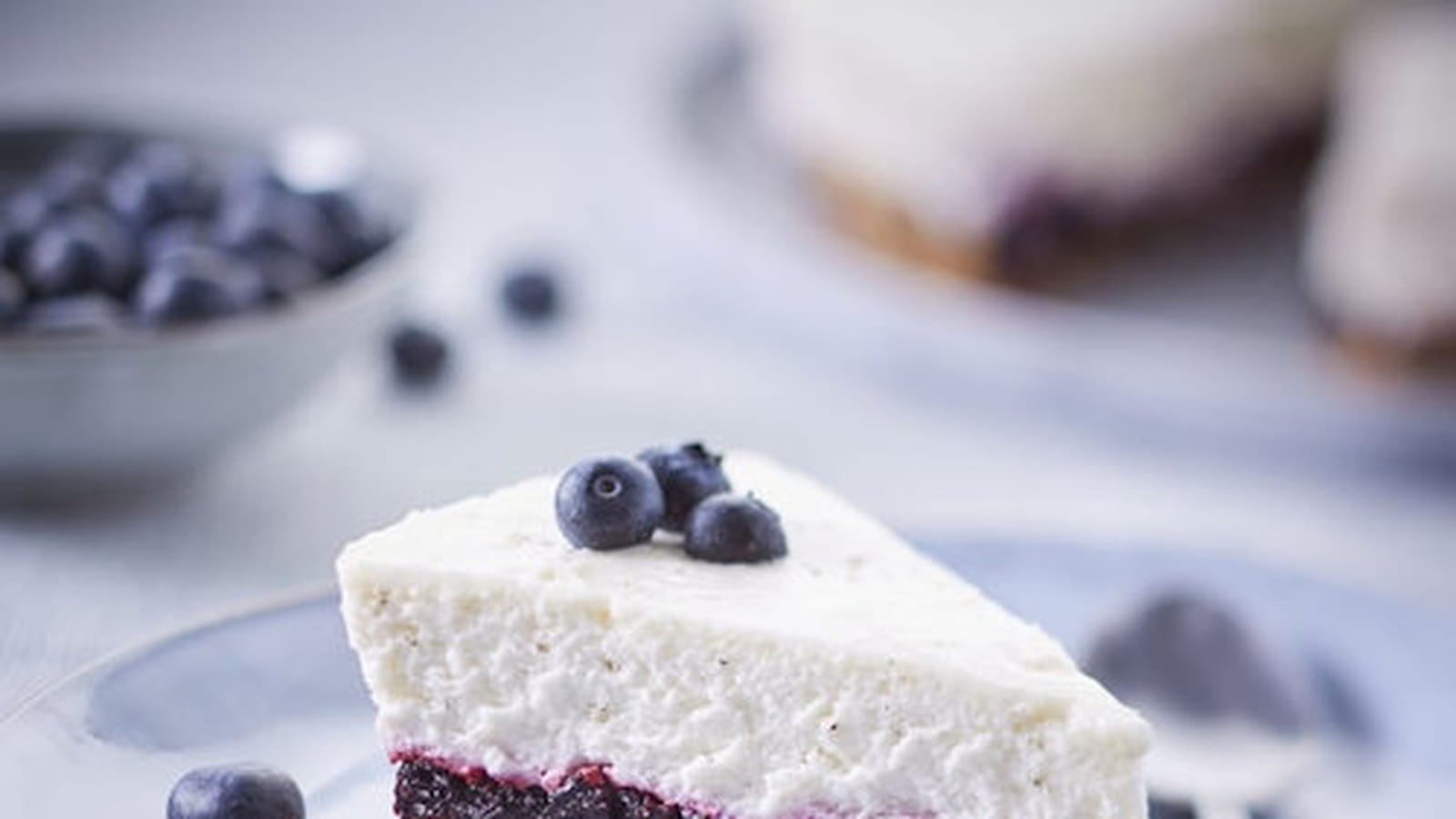 Cheesecake aux myrtilles