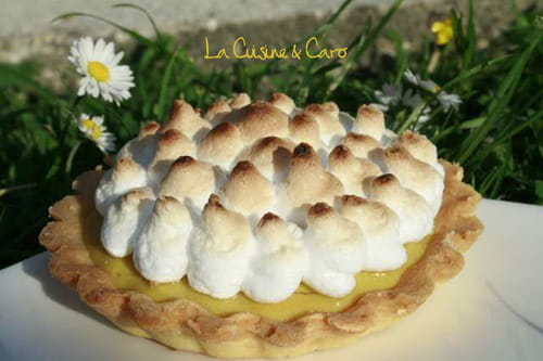 Tarte à la rhubarbe meringuée simple et rapide