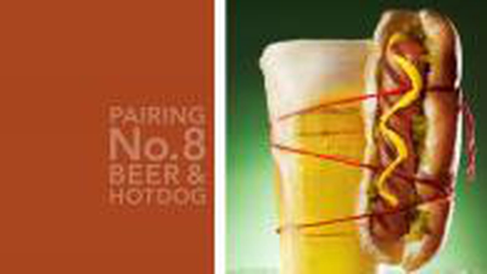 Bière et hot dog