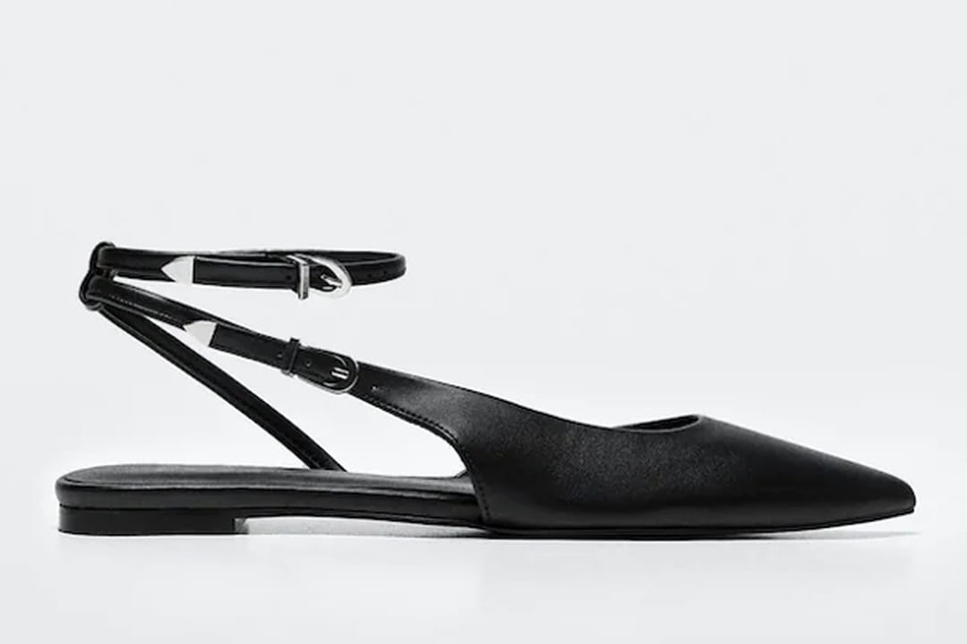 chaussures pointues plates