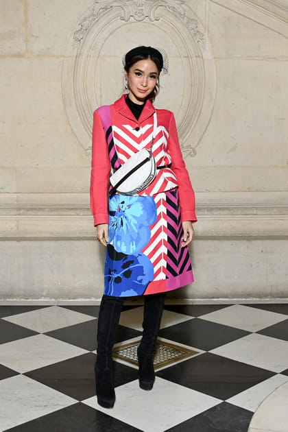 Heart Evangelista en Dior au d&eacute;fil&eacute; Dior