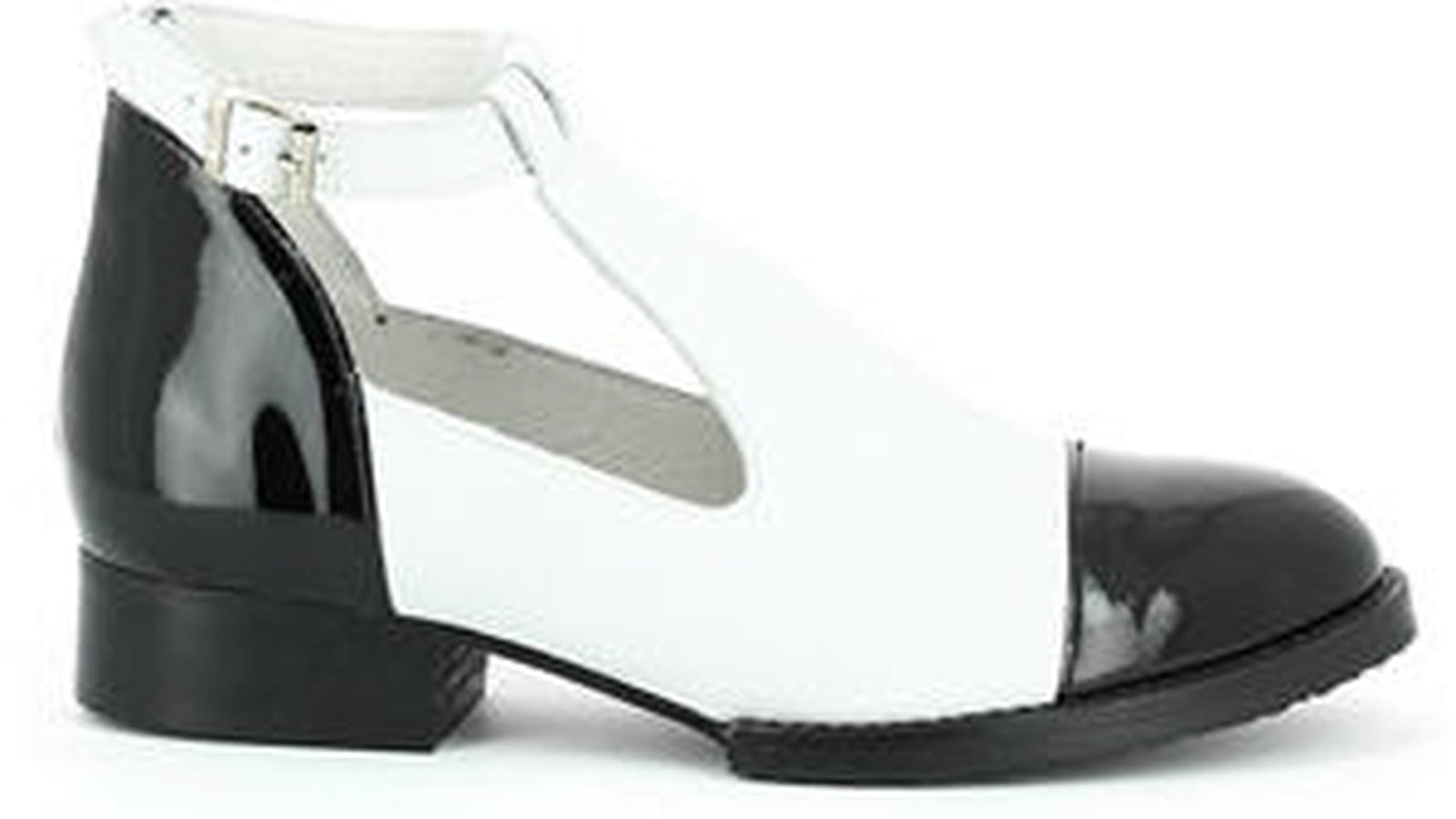Bottines noires et blanches de Jonak