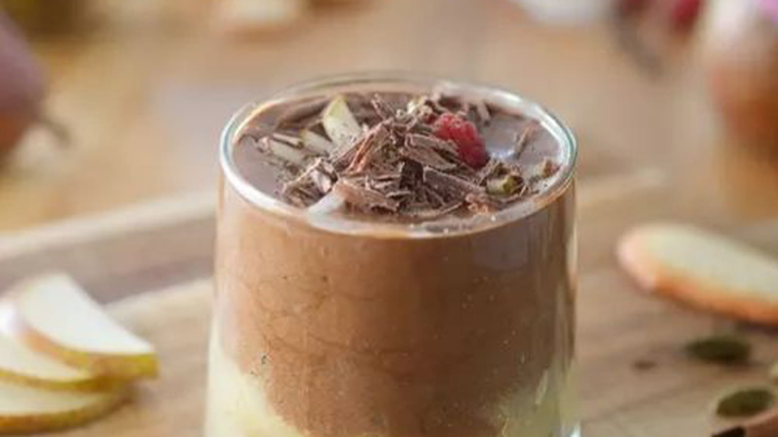 Mousse au chocolat croustillante à la compotée de poires Sweet Sensation®