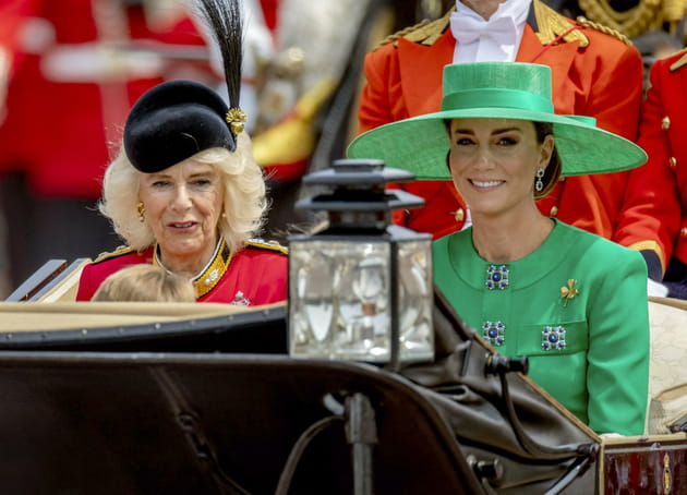 La reine Camilla et la future reine Kate Middleton pour Trooping the Colour