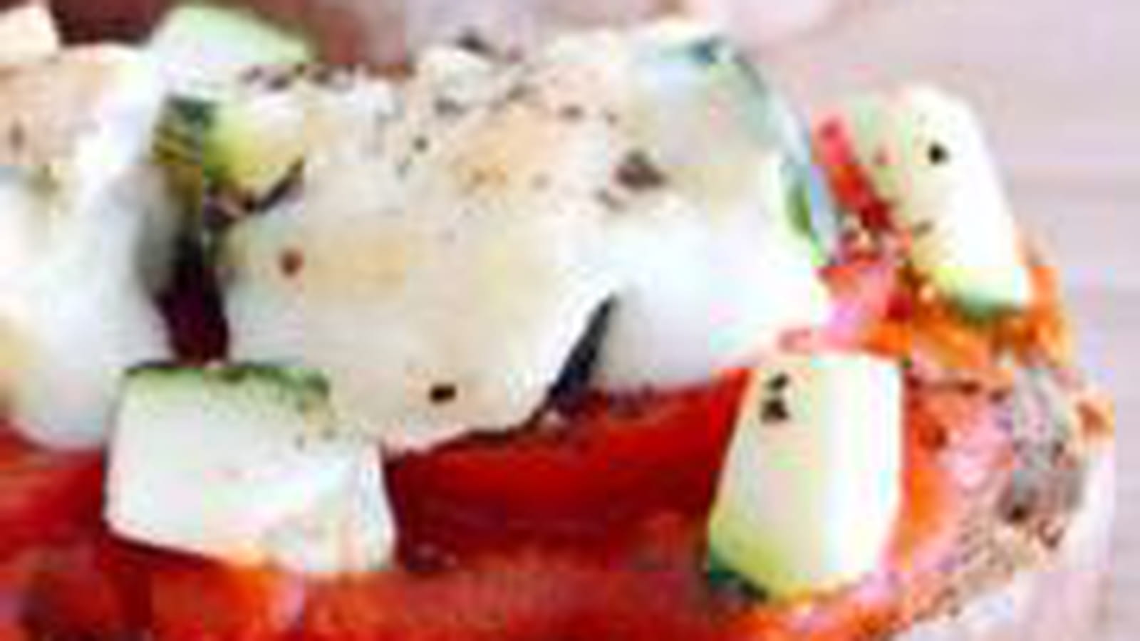 Tartines sauce tomates cerise et parmesan