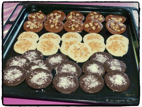 Mendiants chocolat et fruits secs