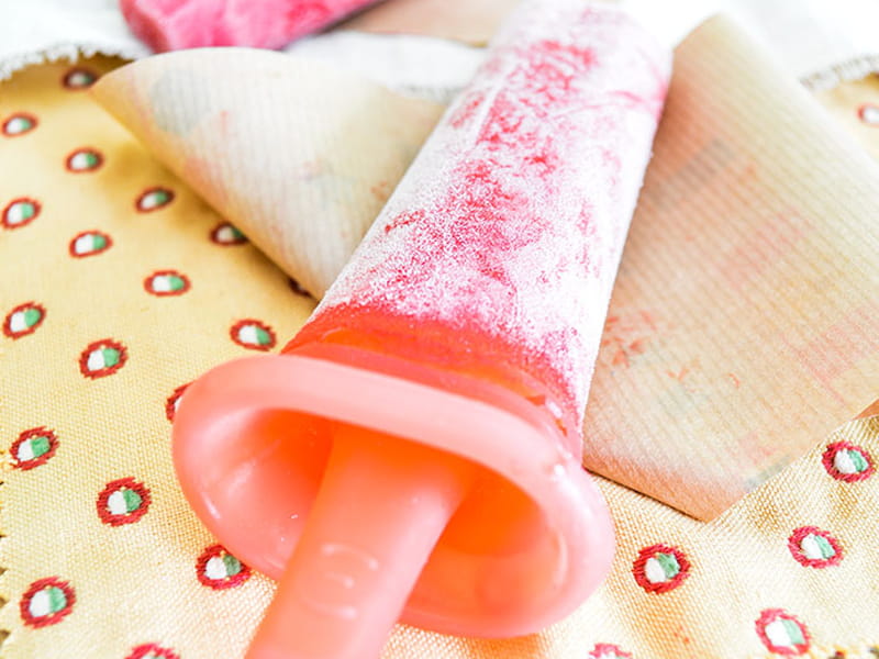 Recette De Popsicles Ou Glace A L Eau Fraises Framboises Citron