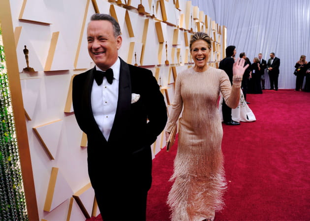 Tom Hanks et Rita Wilson sous les flashes