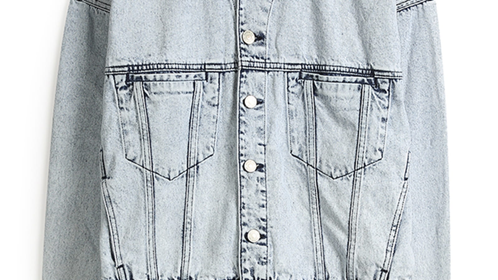Veste en jean délavée