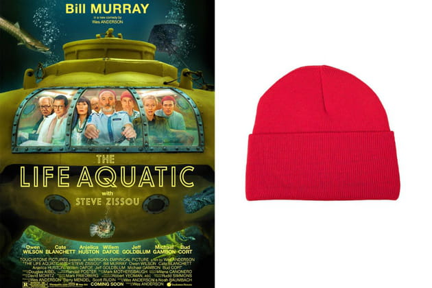 Un bonnet rouge façon Steve Zissou dans "La Vie aquatique"