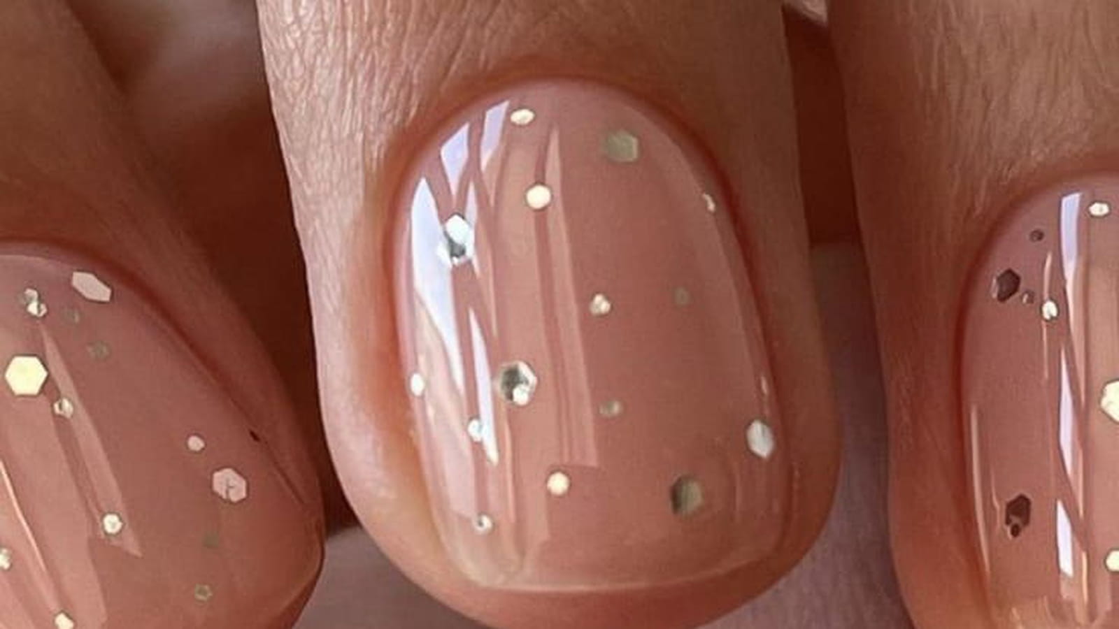 Manucure glitter