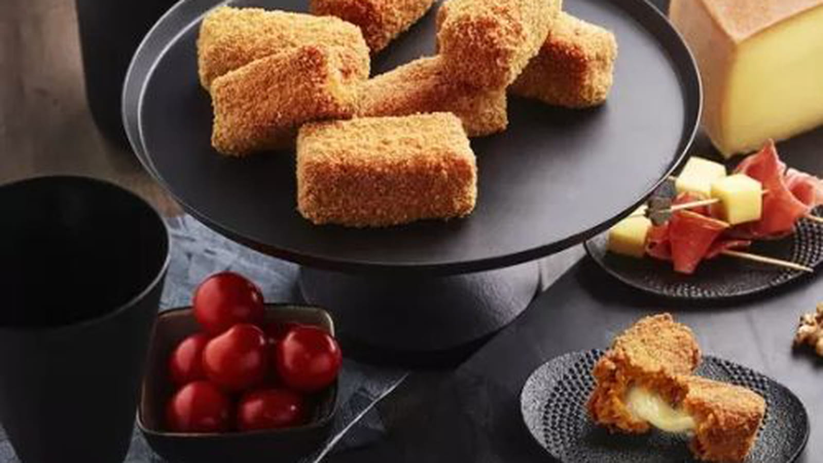 Croquettes de potimarron cœur fondant à la raclette de Savoie